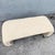 Postmodern Haitian Cotton Upholstered Flared Waterfall Bench For Sale - Image 9 of 9