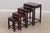 Vintage Chinese Set of 4 Stack Rosewood Nesting Tables For Sale - Image 4 of 14