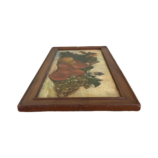 Early 20th Century Fruit Still Life Oil Painting in Original Frame For Sale - Image 9 of 15