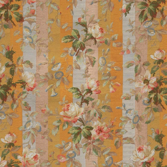 House of Hackney Rainbow Rose Wallpaper - Dusk Stripe For Sale