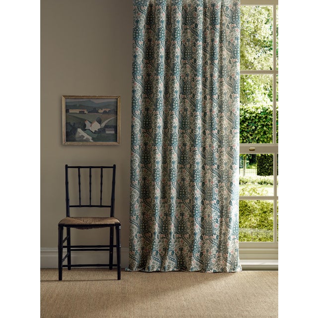 Originally designed as a textile and translated as an exceptional embroidery Persian Tulip Embroidery features elegant...