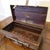 Old metal (best steel) travel cabin trunk, hand luggage, by t. Wilkes & sons made in the 1920s by t. Wilkes & sons, trade...