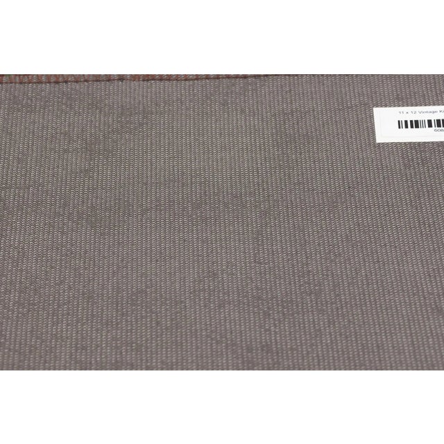 Vintage Kilim Tartan Plaid Rug - 11'02 x 11'11 For Sale In Dallas - Image 6 of 12