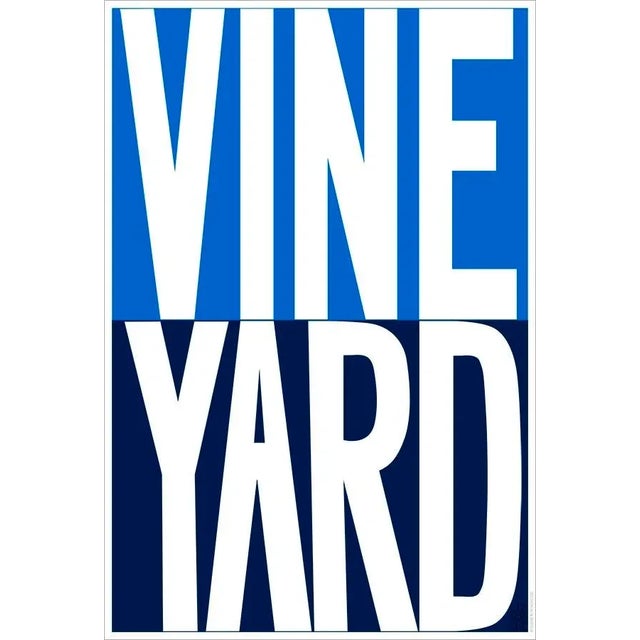 Contemporary The Vineyard in Ultra Marine and Navy Blue​ Fine Art Print by Liz Roache For Sale - Image 3 of 3