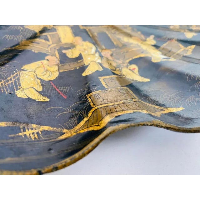 Paper French Napoleon III Bow Vide Poche, 1800s For Sale - Image 7 of 11