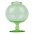 Early 20th Century Ivy Ball Leach Bowl Style Uranium Glass Vase For Sale
