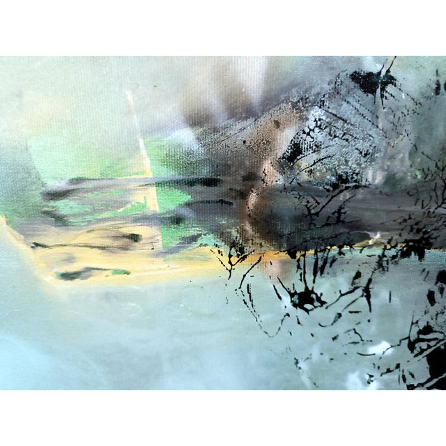 Contemporary Ovidiu Kloska, Memory with Sacred Letters, Mixed Media on Canvas, Framed For Sale - Image 3 of 7