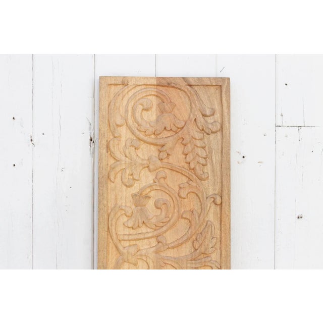1990s Reclaimed Wood French Colonial Carving For Sale - Image 5 of 11