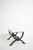 19th Century Napoleon III Curule Faux Bamboo Ottoman For Sale - Image 5 of 6
