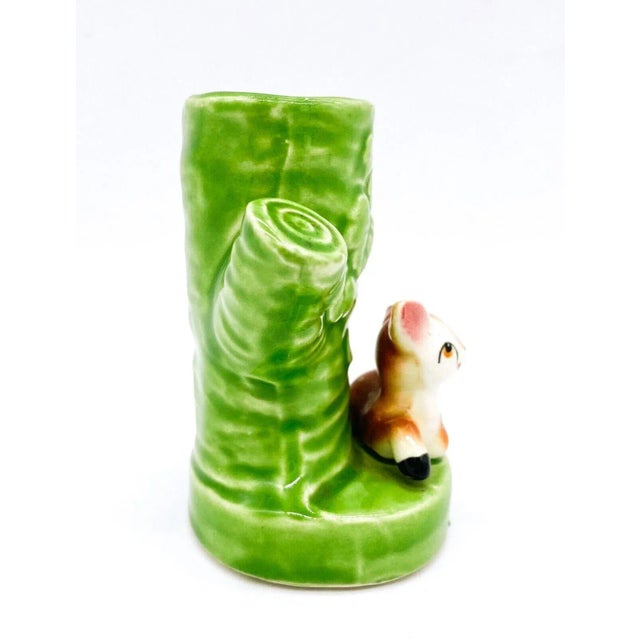 Boho Chic Charming Vintage Bambi-Style Fawn Bud Vase – Cottagecore / Whimsical For Sale - Image 3 of 8
