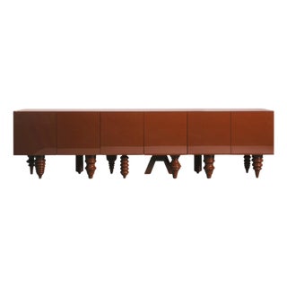 3M Multileg Cabinet in Berry Red Lacquer by Jaime Hayon for BD Barcelona For Sale