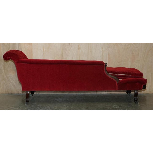Antique William IV Hardwood Chesterfield Chaise Lounge, 1830 For Sale - Image 15 of 18