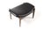 1960s 1960s Danish Modern Mid Century Mahogany Ottoman Foot Stool —Attributed to Kofod Larsen for Selig — Black Leather For Sale - Image 5 of 6