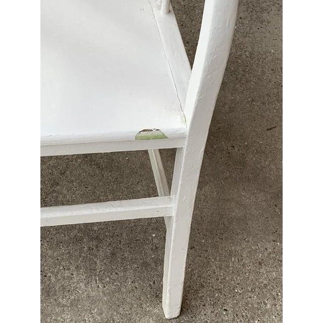 1940s Art Deco White Painted Chair, 1930 For Sale - Image 5 of 6