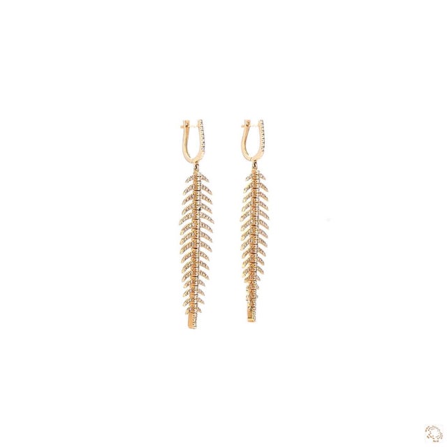 1.83 Carat Round Brilliant Cut Diamond Earrings, Pair For Sale - Image 4 of 9
