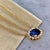 Natural Sapphire Diamond Halo Pendant With Chain 18" 14k YG 1.67 TCW Certified For Sale - Image 12 of 15