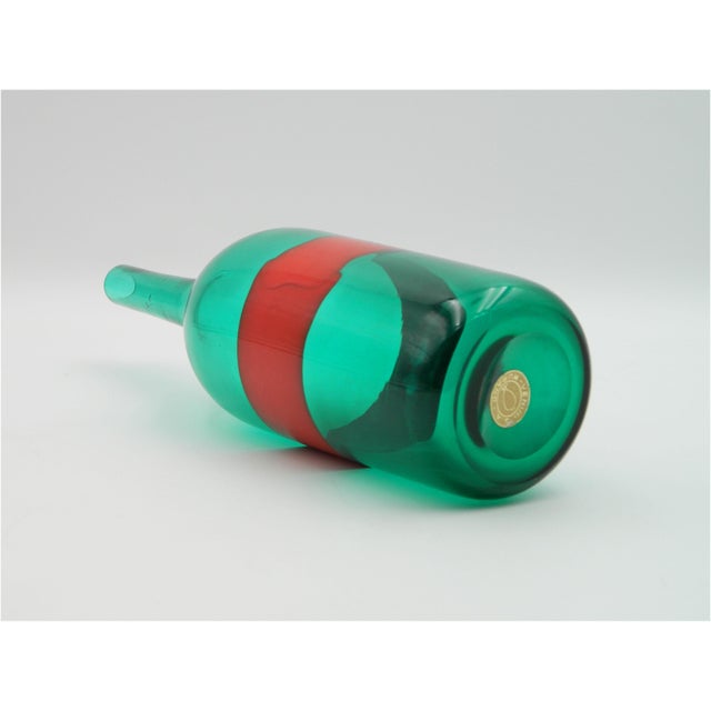 Green and Red Vase by Paolo Venini, 1950 For Sale - Image 11 of 16