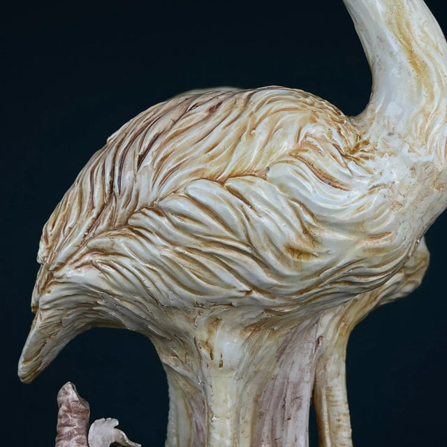 Original Ceramic Sculpture of Flamingo from Bassano, Italy, 1970s-1980s For Sale - Image 10 of 17