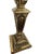 Late 20th Century Tall 32” Solid Brass Column Lamps – Vintage Neoclassical Statement Pair For Sale - Image 5 of 10