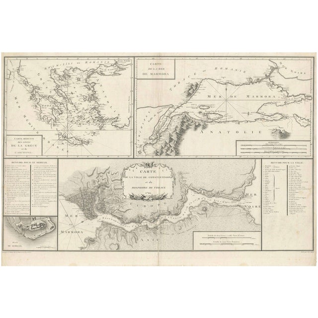 Map of Constantinople by Aeg, 1785 For Sale