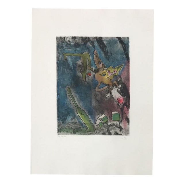 Roberto Matta, Centre Noeuds, 1974, Etching For Sale