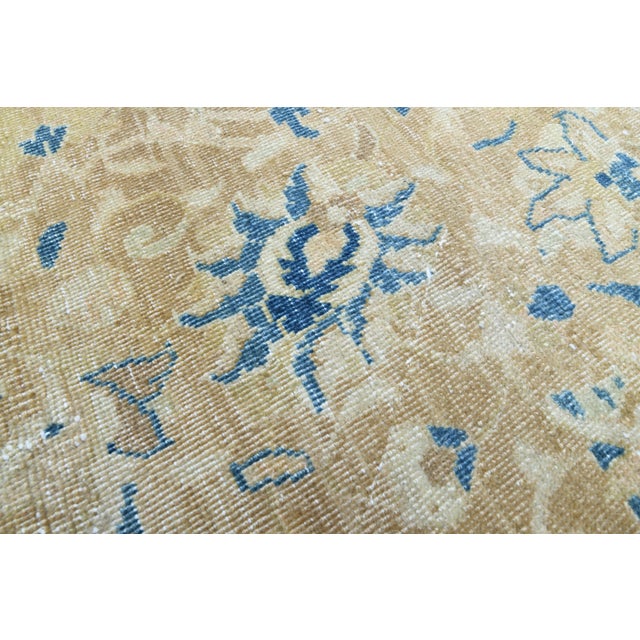 1970s Vintage Persian Handmade Wool Cotton Area Rug For Sale - Image 4 of 11