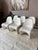 Gorgeous sculptural molded chairs by Verner Panton for Vitra, with attributions to Herman Miller. This is a set of 6...