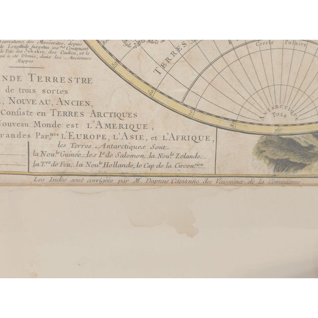 Paper Antique 1744 Large French Map of the World "Mappe Monde Nouvelle" by George Louis Le Rouge For Sale - Image 7 of 15