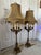 Traditional Mid 20th Century French Empire Gilt Bronze 5-Light Candelabra Lamps W/John Richard Shades For Sale - Image 3 of 18