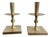 Mid 20th Century Mid Century Modern Tommi Parzinger Brass Candle Sticks For Sale