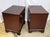 1980s Baker Furniture Chippendale Carved Mahogany Nightstands With Brass Hardware — Pair For Sale In Raleigh - Image 6 of 13