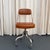 Mid-Century Modern 1940s Industrial Steel Leather Adjustable Swivel Task Chair by Domore Chair Company For Sale - Image 3 of 10