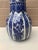 Mid 20th Century Mid 20th Century Delfts Royal Sphinx by Boch Blue and White Porcelain Vase For Sale - Image 5 of 7