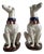 Large Italian Ceramic Greyhounds, 1950s, Set of 2 For Sale