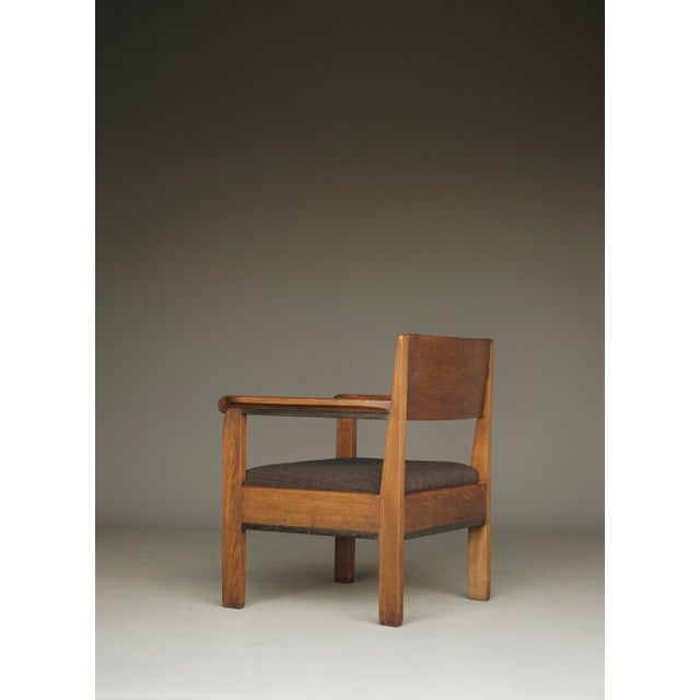 Modern Low Art Deco Armchair by Hendrik Fels for L.O.V. Oosterbeek, 1930s For Sale - Image 3 of 18