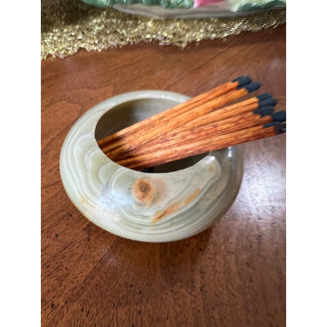 1970s 1970s Small Marble Bowl With Matchsticks For Sale - Image 5 of 7