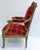 Pair of Antique Carved Red Tartan Armchairs For Sale In Atlanta - Image 6 of 13