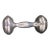 Mid-Century Tiffany & Co. Sterling Silver Barbell Baby Rattle Monogramed 3.5 In For Sale