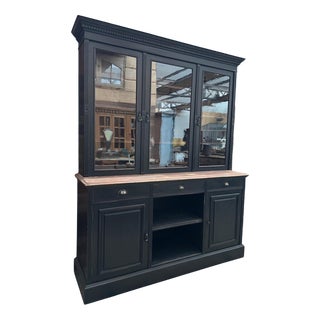 Large Mahogany Display Cabinet, Late 19th Century For Sale