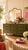 Freshly painted in a rich green, this mid century sideboard by Union National of Jamestown, New York, offers a tailored...