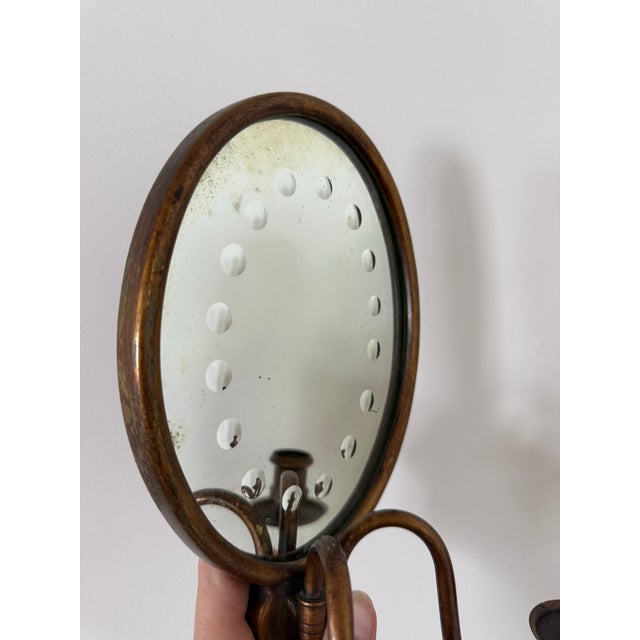 Glass Candle Sconce With Sorcerer’s Mirror For Sale - Image 7 of 9