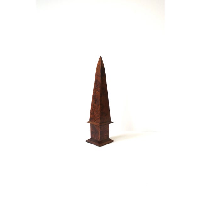 Burl Wood Obelisk For Sale In New York - Image 6 of 11