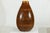 Large Artisan Ceramic Vase with Textured Amber-Brown Glaze and Teardrop Form For Sale - Image 17 of 18