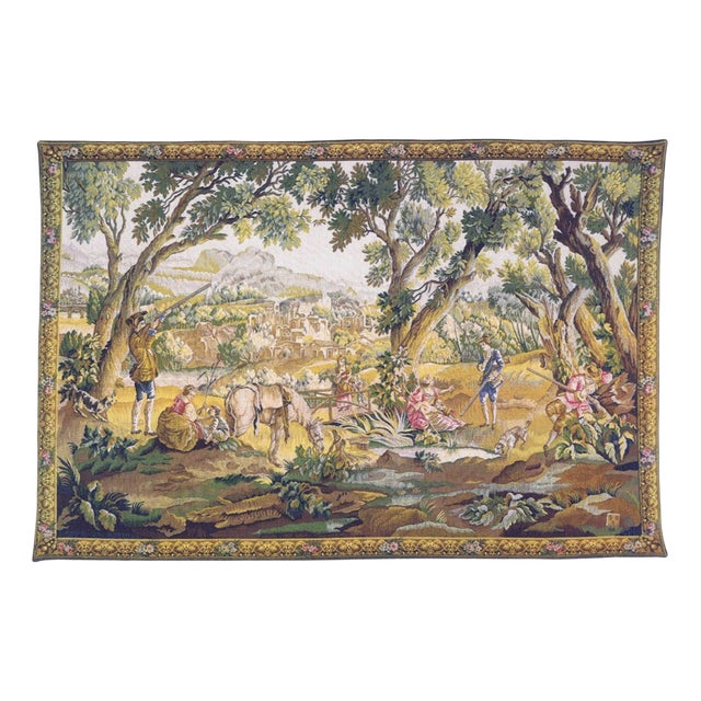 Large Vintage Wall Tapestry, 1990s For Sale