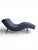 Mid-Century Modern Attributed to Adrian Pearsall Wave Chaise Lounge Chair – Mid Century Modern Blue Bouclé For Sale - Image 3 of 16