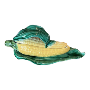 1920s Sarreguemine France Corn on the Cob Tureen