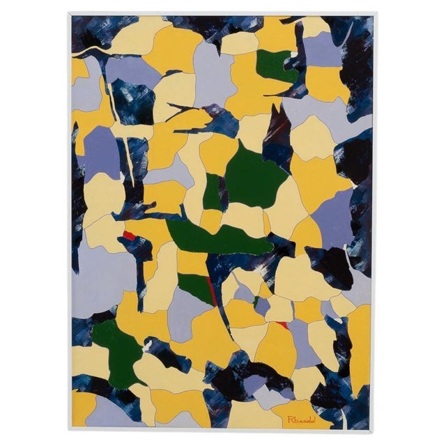 20th Century Belgian Artwork With Metal Frame By Rene Berdal For Sale - Image 15 of 18