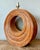 Late 20th Century Vintage Boho Monumental Pencil Reed Circle Lamp For Sale - Image 5 of 12
