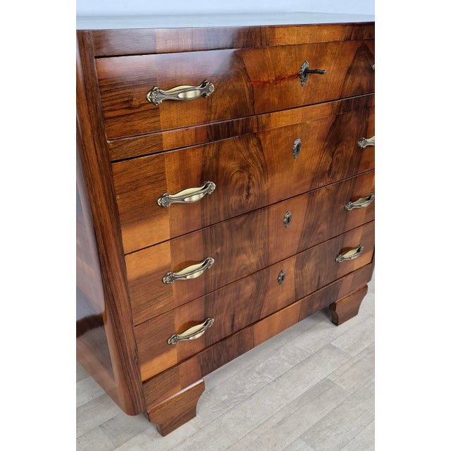 Wood Friulian Art Deco Dresser, 1940 For Sale - Image 7 of 18