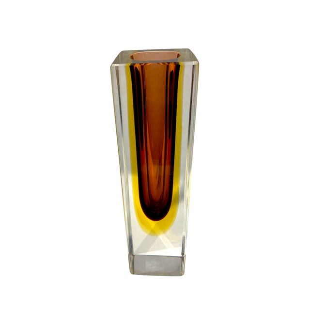 Mid 20th Century Murano Glass Sommerso Vase by Mandruzzato-Italian For Sale - Image 15 of 18